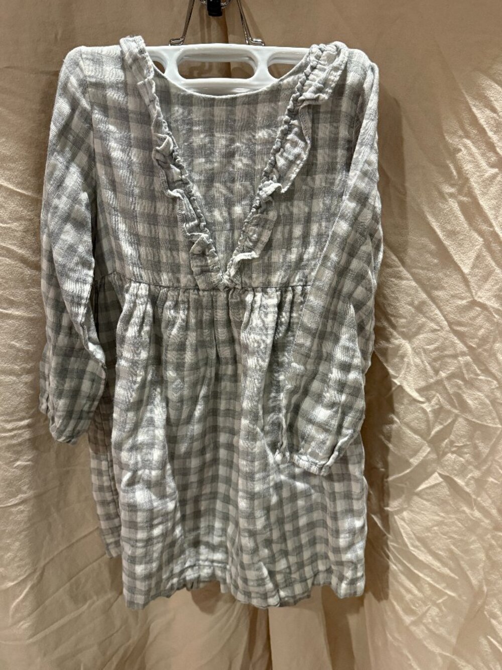 Flannel checked dress